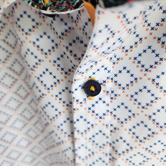 Sugar That Shirt Is Sweet Short Sleeve Button Down Sz Medium - Picture 6 of 7